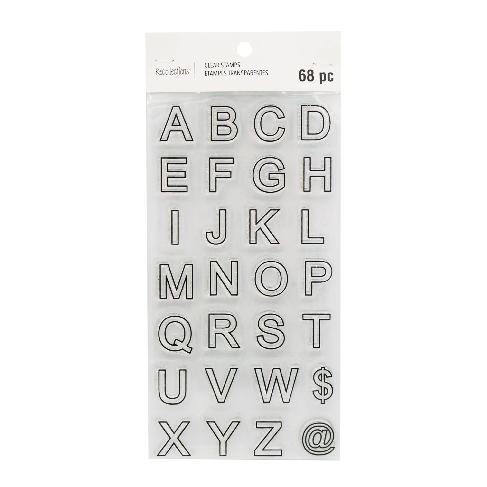 Block Letter Clear Stamps by Recollections™